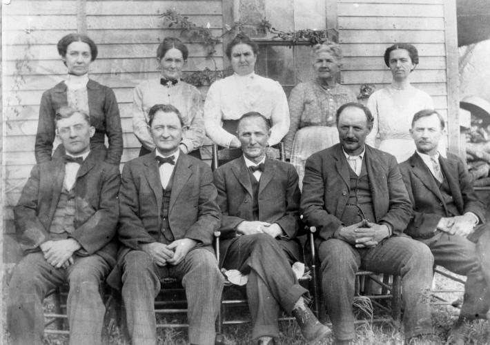 Emogene Goodrich Ford and Calvin Chester Ford family