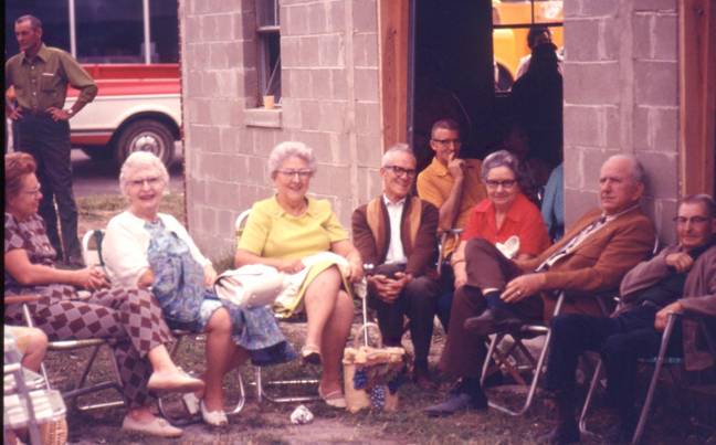Evelyn Ford, Lulu Owen, Grace Jackson, Bud &  Dorothy Cornell, Earl Jackson, Jason Owen