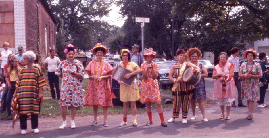 Kinmundy Kitchen Band, Katherine Wilson, Berniece Alberson, Louise Feather, Vera Johnston, Alecia White, Helen Quandt, Ellen Swift, Wilma Vandeveer