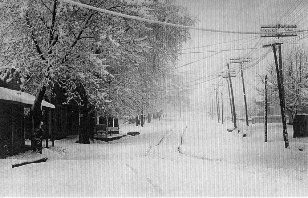 Kinmundy winter street scene