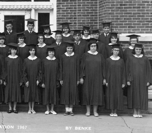 Kinmundy -Alma 1967 Jr. High graduates
