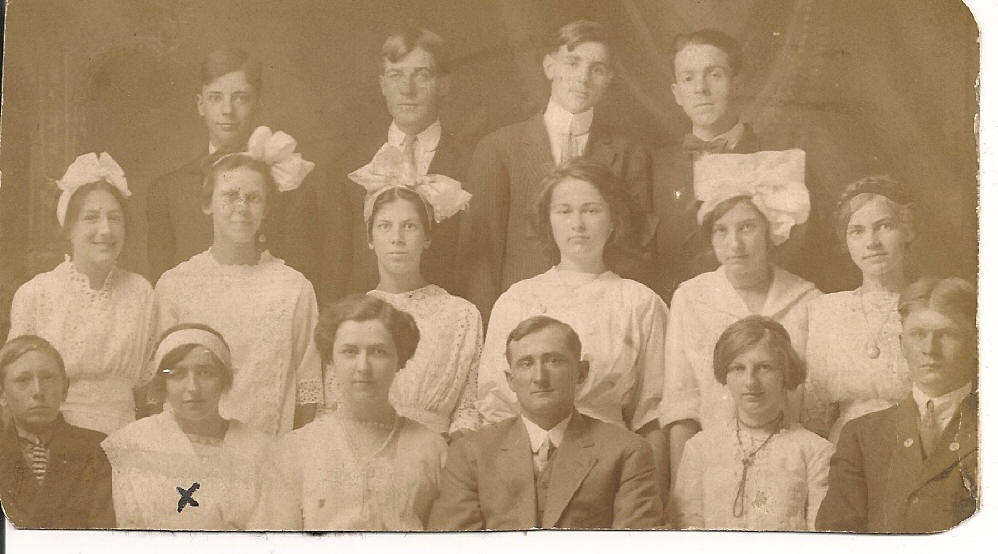 Kinmundy School 8th grade graduates; 1913