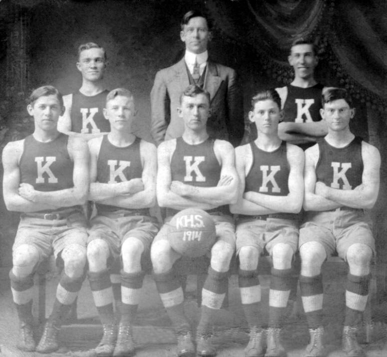 Kinmundy High School's first Basketball Team - 1914