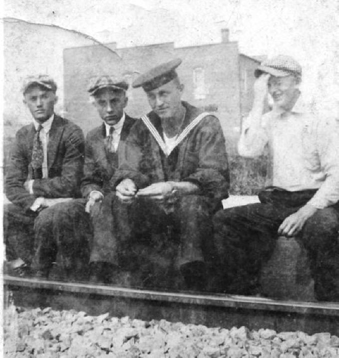 Train Depot - Alma, Illinois John Ford, Chester Ford, Ross Day, LaVerne Winks