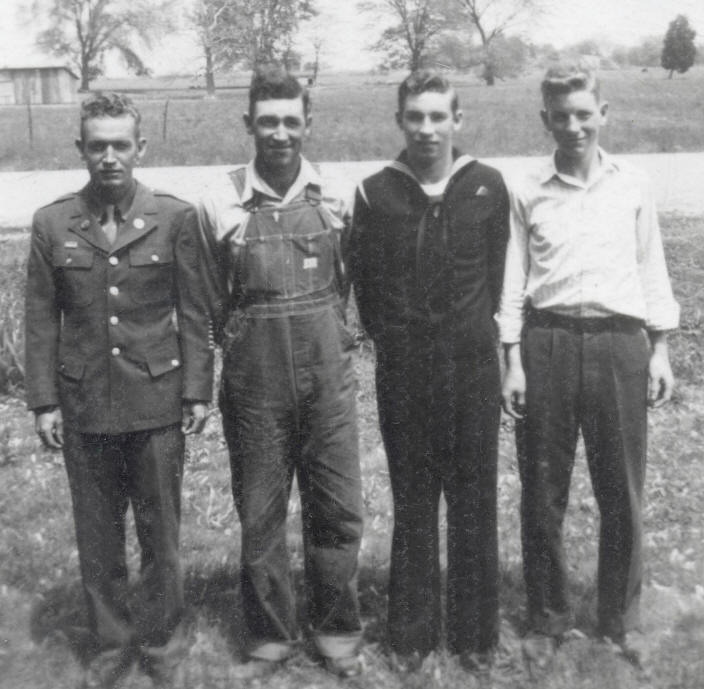 Bill Garrett, Carroll Garrett, B.J. Garrett, and Floyd Garrett